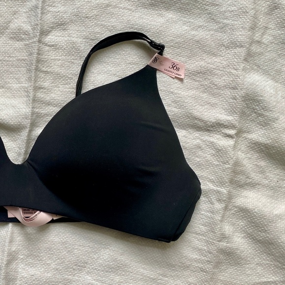 VICTORIA'S SECRET Wireless Wear Everywhere Black T-shirt Bra NWT New - Size 36B - Picture 5 of 6